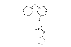 N-cyclopentyl-2-(5,6,7,8-tetrahydrobenzothiopheno[2,3-d]pyrimidin-4-ylthio)acetamide