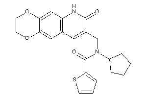 N-cyclopentyl-N-[(7-keto-3,6-dihydro-2H-[1,4]dioxino[2,3-g]quinolin-8-yl)methyl]thiophene-2-carboxamide