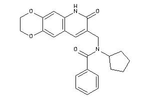 N-cyclopentyl-N-[(7-keto-3,6-dihydro-2H-[1,4]dioxino[2,3-g]quinolin-8-yl)methyl]benzamide