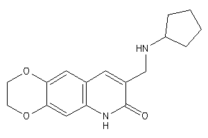 8-[(cyclopentylamino)methyl]-3,6-dihydro-2H-[1,4]dioxino[2,3-g]quinolin-7-one
