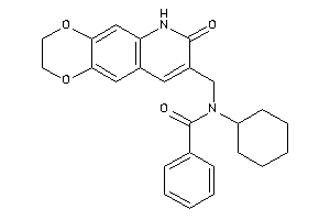 N-cyclohexyl-N-[(7-keto-3,6-dihydro-2H-[1,4]dioxino[2,3-g]quinolin-8-yl)methyl]benzamide