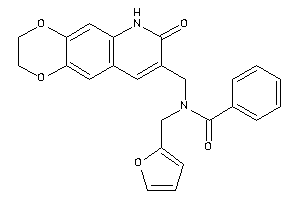 N-(2-furfuryl)-N-[(7-keto-3,6-dihydro-2H-[1,4]dioxino[2,3-g]quinolin-8-yl)methyl]benzamide