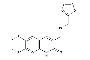 8-[(2-furfurylamino)methyl]-3,6-dihydro-2H-[1,4]dioxino[2,3-g]quinolin-7-one