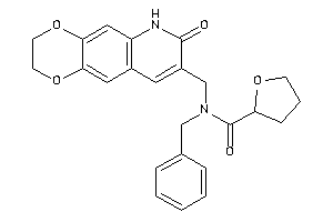 N-benzyl-N-[(7-keto-3,6-dihydro-2H-[1,4]dioxino[2,3-g]quinolin-8-yl)methyl]tetrahydrofuran-2-carboxamide