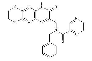 N-benzyl-N-[(7-keto-3,6-dihydro-2H-[1,4]dioxino[2,3-g]quinolin-8-yl)methyl]pyrazinamide