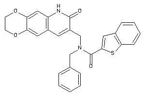 N-benzyl-N-[(7-keto-3,6-dihydro-2H-[1,4]dioxino[2,3-g]quinolin-8-yl)methyl]benzothiophene-2-carboxamide