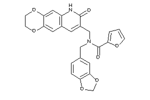 N-[(7-keto-3,6-dihydro-2H-[1,4]dioxino[2,3-g]quinolin-8-yl)methyl]-N-piperonyl-2-furamide