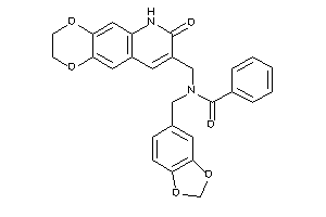 N-[(7-keto-3,6-dihydro-2H-[1,4]dioxino[2,3-g]quinolin-8-yl)methyl]-N-piperonyl-benzamide