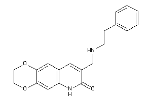 8-[(phenethylamino)methyl]-3,6-dihydro-2H-[1,4]dioxino[2,3-g]quinolin-7-one