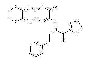 N-[(7-keto-3,6-dihydro-2H-[1,4]dioxino[2,3-g]quinolin-8-yl)methyl]-N-phenethyl-thiophene-2-carboxamide