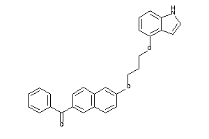 [6-[3-(1H-indol-4-yloxy)propoxy]-2-naphthyl]-phenyl-methanone
