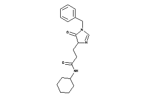 3-(1-benzyl-5-keto-2-imidazolin-4-yl)-N-cyclohexyl-propionamide