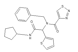 N-benzyl-N-[2-(cyclopentylamino)-2-keto-1-(2-thienyl)ethyl]thiadiazole-4-carboxamide