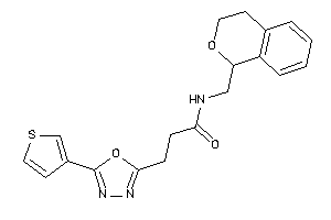 N-(isochroman-1-ylmethyl)-3-[5-(3-thienyl)-1,3,4-oxadiazol-2-yl]propionamide