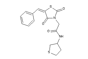 2-(5-benzal-2,4-diketo-thiazolidin-3-yl)-N-tetrahydrothiophen-3-yl-acetamide