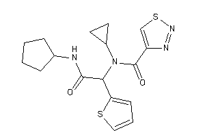 N-[2-(cyclopentylamino)-2-keto-1-(2-thienyl)ethyl]-N-cyclopropyl-thiadiazole-4-carboxamide