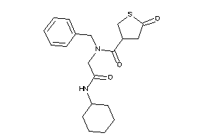 N-benzyl-N-[2-(cyclohexylamino)-2-keto-ethyl]-5-keto-tetrahydrothiophene-3-carboxamide