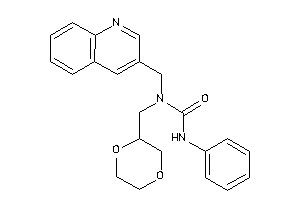 1-(1,4-dioxan-2-ylmethyl)-3-phenyl-1-(3-quinolylmethyl)urea