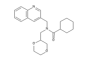 N-(1,4-dioxan-2-ylmethyl)-N-(3-quinolylmethyl)cyclohexanecarboxamide