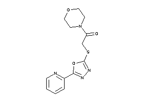 Image of 1-morpholino-2-[[5-(2-pyridyl)-1,3,4-oxadiazol-2-yl]thio]ethanone