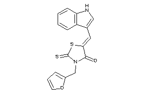 3-(2-furfuryl)-5-(1H-indol-3-ylmethylene)-2-thioxo-thiazolidin-4-one