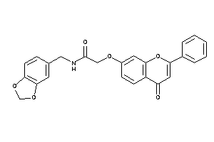 2-(4-keto-2-phenyl-chromen-7-yl)oxy-N-piperonyl-acetamide