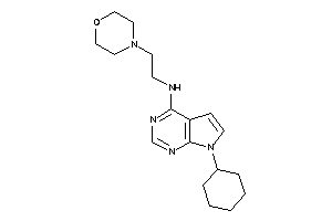 (7-cyclohexylpyrrolo[2,3-d]pyrimidin-4-yl)-(2-morpholinoethyl)amine