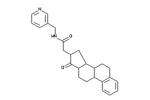 2-(17-keto-6,7,8,9,11,12,13,14,15,16-decahydrocyclopenta[a]phenanthren-16-yl)-N-(3-pyridylmethyl)acetamide
