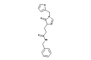 N-benzyl-3-[1-(2-furfuryl)-5-keto-2-imidazolin-4-yl]propionamide