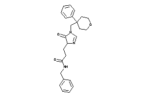 N-benzyl-3-[5-keto-1-[(4-phenyltetrahydropyran-4-yl)methyl]-2-imidazolin-4-yl]propionamide