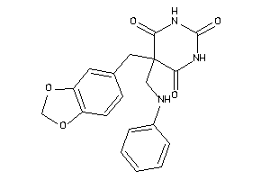 5-(anilinomethyl)-5-piperonyl-barbituric Acid