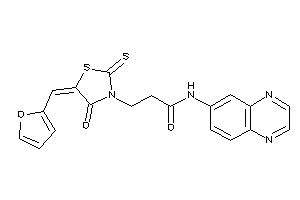 3-[5-(2-furfurylidene)-4-keto-2-thioxo-thiazolidin-3-yl]-N-quinoxalin-6-yl-propionamide