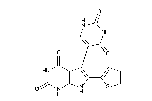 5-(2,4-diketo-1H-pyrimidin-5-yl)-6-(2-thienyl)-1,7-dihydropyrrolo[2,3-d]pyrimidine-2,4-quinone