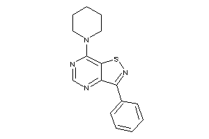 3-phenyl-7-piperidino-isothiazolo[4,5-d]pyrimidine