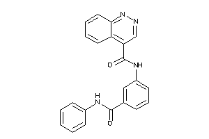 Image of N-[3-(phenylcarbamoyl)phenyl]cinnoline-4-carboxamide