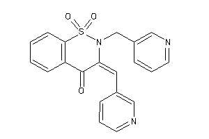 1,1-diketo-2-(3-pyridylmethyl)-3-(3-pyridylmethylene)benzo[e]thiazin-4-one