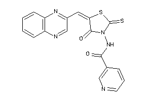 N-[4-keto-5-(quinoxalin-2-ylmethylene)-2-thioxo-thiazolidin-3-yl]nicotinamide