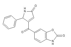 6-(5-keto-2-phenyl-3-pyrroline-3-carbonyl)-3H-1,3-benzoxazol-2-one