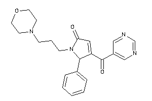 1-(3-morpholinopropyl)-5-phenyl-4-(pyrimidine-5-carbonyl)-3-pyrrolin-2-one