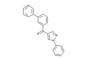 (1-phenylpyrazol-4-yl)-[3-(3-pyridyl)phenyl]methanone