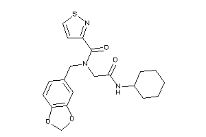 N-[2-(cyclohexylamino)-2-keto-ethyl]-N-piperonyl-isothiazole-3-carboxamide