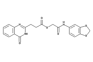 3-(4-keto-3H-quinazolin-2-yl)propionic Acid [2-(1,3-benzodioxol-5-ylamino)-2-keto-ethyl] Ester