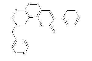 Image of 3-phenyl-9-(4-pyridylmethyl)-8,10-dihydropyrano[2,3-f][1,3]benzoxazin-2-one