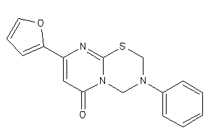 Image of 8-(2-furyl)-3-phenyl-2,4-dihydropyrimido[2,1-b][1,3,5]thiadiazin-6-one