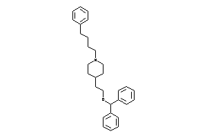 4-(2-benzhydryloxyethyl)-1-(4-phenylbutyl)piperidine