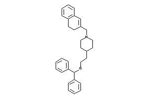 4-(2-benzhydryloxyethyl)-1-(3,4-dihydronaphthalen-2-ylmethyl)piperidine