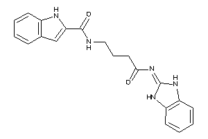 Image of N-[4-(1,3-dihydrobenzimidazol-2-ylideneamino)-4-keto-butyl]-1H-indole-2-carboxamide