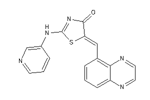 Image of 2-(3-pyridylamino)-5-(quinoxalin-5-ylmethylene)-2-thiazolin-4-one