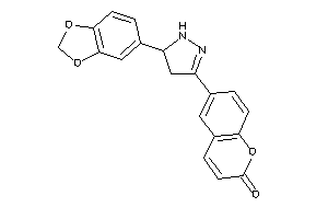 6-[5-(1,3-benzodioxol-5-yl)-2-pyrazolin-3-yl]coumarin