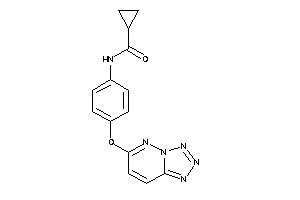 N-[4-(tetrazolo[5,1-f]pyridazin-6-yloxy)phenyl]cyclopropanecarboxamide